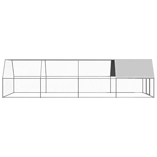 vidaXL Pollaio da Esterno 2x4x2 m in Acciaio Zincato : Amazon.it: Commercio, Industria e Scienza