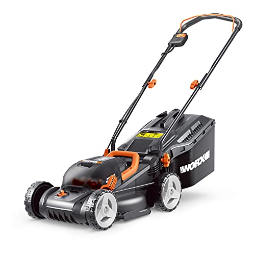 WORX WG779E.1 Tosaerba a Batteria 40V Rasaerba Elettrico da Giardino, Diametro Taglio 34 cm : Giardino e giardinaggio
