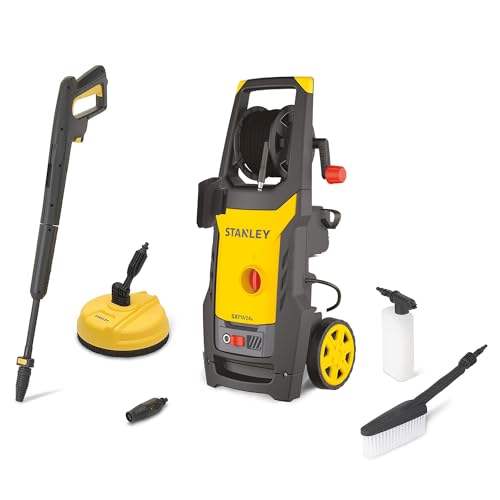 Stanley Idropulitrice SXPW19BX | ad Alta Pressione | per Auto ed Esterni Casa | con Lavapavimenti e Spazzola Fissa | Pressione max. 150 bar | Portata max. 440 l/h | Assorbimento 1900 W : Amazon.it: Giardino e giardinaggio