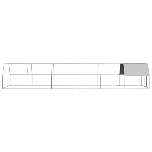 vidaXL Pollaio da Esterno 2x4x2 m in Acciaio Zincato : Amazon.it: Commercio, Industria e Scienza