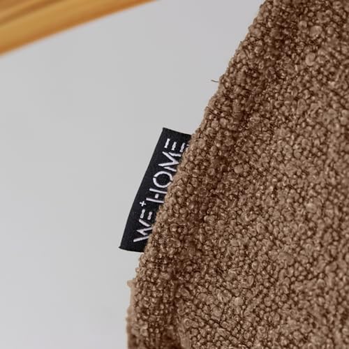 WeHome   Sedia A Dondolo Swing Amor Con Braccioli In Legno, Rocking Chair, Poltrona A Dondolo Con Poggiapiedi Regolabile, Poltrona Salotto, Poltrona Camera Da Letto (Bouclé, Marrone) : Casa e cucina