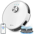 LEFANT Robot Aspirapolvere e Lavapavimenti 4000Pa 2 in 1, Navigazione LiDAR, Mappatura multistadio, Zone virtuali, Aspirapolvere robot collegato da Alexa/APP/WiFi, ideale per peli di animali,Bianco : Casa e cucina