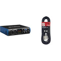 PreSonus Studio 24c Interfaccia audio 2x2, 192 kHz, compatibile USB C &amp; Cavo da microfono a mixer Stagg SMC6 da 6 metri XLR (m)  XLR (f), nero : Strumenti Musicali