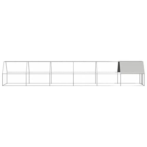 vidaXL Pollaio da Esterno 2x4x2 m in Acciaio Zincato : Amazon.it: Commercio, Industria e Scienza