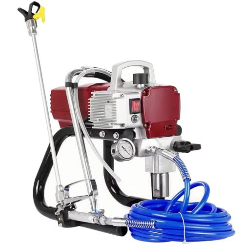 220V Airless Spruzzatore ad Alta Pressione 2300W Pistola a Spruzzo per progetti di spruzzatura su larga scala, come facciate di case, terrazze, ecc， Flusso massimo: 2.3L/min : Amazon.it: Fai da te