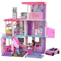 Barbie   Casa dei Sogni 60° Anniversario Playset con 2 Bambole, Auto, Piscina, Scivolo, Ascensore, luci e Suoni, Oltre 100 Pezzi, Giocattolo per Bambini dai 3 Anni in su,HCD51 : Amazon.it: Giochi e giocattoli