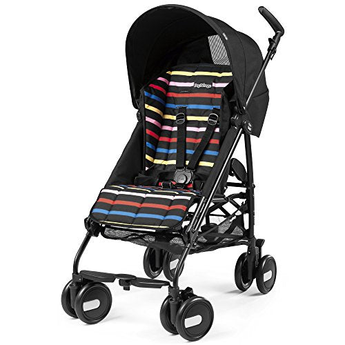 Peg Perego Pliko Mini   Passeggino Leggero dalla Nascita fino a 22 kg (0   4 anni), Chiusura Compatta con una Mano, Schienale Reclinabile, Capottina UPF 50 , Neon : Prima infanzia