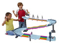 Hot Wheels Mario Kart   Pista Arcobaleno, playset di oltre 2 metri con luci e suoni, include 2 veicoli in scala 1:64 e 5 pezzi di pista, tracciato colorato, giocattolo per bambini, 4  anni, GXX41 : Giochi e giocattoli