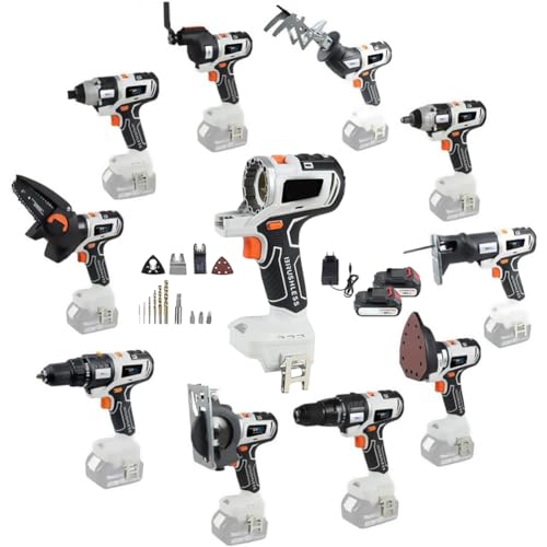 Kit combinato utensile elettrico a batteria 10 in 1 Set di utensili per la lavorazione del legno Sega taglio Seghetto alternativo Sega circolare Sega a catena Attrezzo oscillante Cacciavite Chiave : Amazon.it: Fai da te