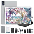 Android 14 Tablet 10 pollici, 4G LTE Tablet con slot SIM, 5G WiFi Tablet PC con tastiera mouse penna | 14 GB   128 GB (1 TB TF) | 13 MP   8 MP | 8000 mAh | Octa Core | Bluetooth 5.0 | : Informatica