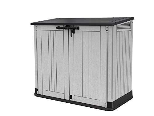 Keter Porta Attrezzi da Esterno Store It Out Nova, Ideale per il Giardino, Grigio/Nero, 132x71,5x113,5H cm, 880 L : Amazon.it: Giardino e giardinaggio