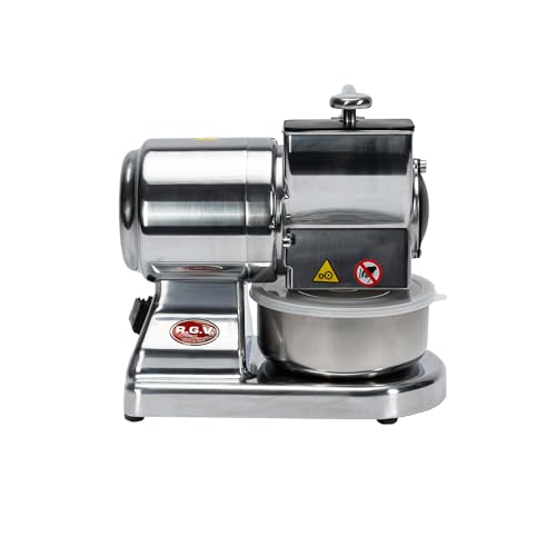 RGV Grattugia elettrica Maxi Essential, prodotta in Italia, rullo professionale in acciaio inossidabile rimovibile e lavabile in lavastoviglie, argento, 450 Watt : Amazon.it: Casa e cucina