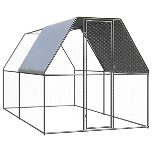 vidaXL Pollaio da Esterno 2x4x2 m in Acciaio Zincato : Amazon.it: Commercio, Industria e Scienza