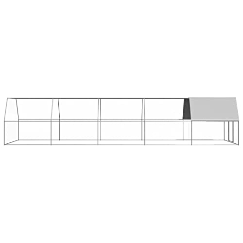 vidaXL Pollaio da Esterno 2x4x2 m in Acciaio Zincato : Amazon.it: Commercio, Industria e Scienza