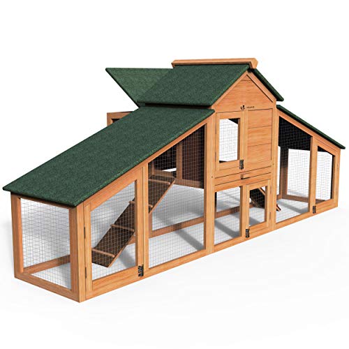 VOUNOT Pollaio in Legno, Pollaio per Galline ovaiole da Esterno, Gabbia di Pollo Grande : Amazon.it: Commercio, Industria e Scienza