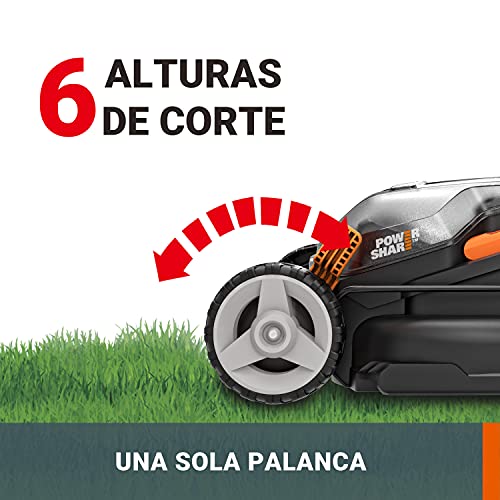 WORX WG779E.1 Tosaerba a Batteria 40V Rasaerba Elettrico da Giardino, Diametro Taglio 34 cm : Giardino e giardinaggio