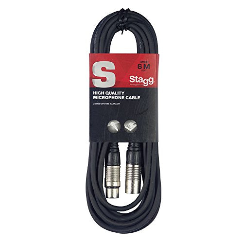 PreSonus Studio 24c Interfaccia audio 2x2, 192 kHz, compatibile USB C &amp; Cavo da microfono a mixer Stagg SMC6 da 6 metri XLR (m)  XLR (f), nero : Strumenti Musicali