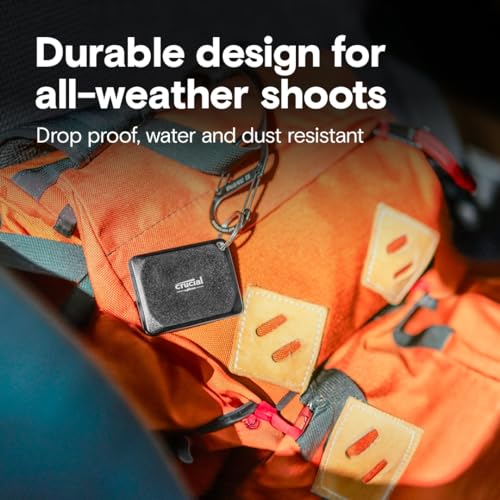 Crucial X10 Pro da 2TB SSD Esterno Portatile, Fino a 2100MB/s in Lettura e 2000MB/s in Scrittura, Hard disk esterno SSD, USB C 3.2, PC e Mac, Resistenza ad Acqua e polvere   CT2000X10PROSSD902 : Informatica