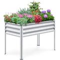 KING BIRD Grande aiuola rialzata con gambe zincate rialzate per cortile, patio, balcone, capacità 181,4 kg, argento 180,1 x 57,9 x 80 cm : Amazon.it: Giardino e giardinaggio