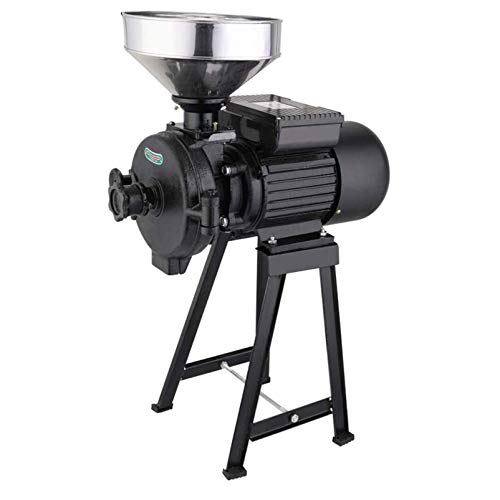 Dbtxwd Macinacaffè Professionale 1500W Grano Elettrico Mangime Secco Macina Farina Macina Cereali Riso Mais caffè Grano con Imbuto,Nero : Amazon.it: Casa e cucina