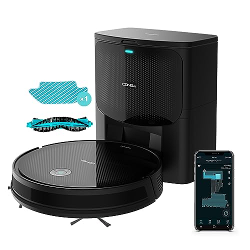 Cecotec Robot Aspirapolvere Conga 2499 Ultra Home Advanced. Base Autopulente, Tecnologia Giroscopica, 2100Pa, App, Spazzola Multifunzionale, 2 Spazzole, Mocio, Rilevamento Automatico Sacchetto 3L : Casa e cucina