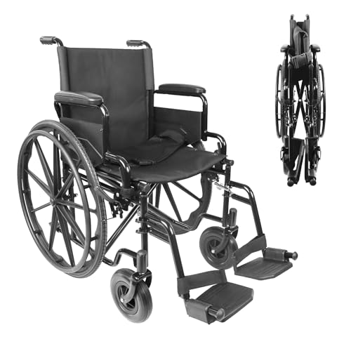 PEPE   Sedia a Rotelle Autospinta Pieghevole (Robusta Struttura in Acciaio), Carrozzina Pieghevole Disabili Acciaio, Carrozzina Sedia a Rotelle Pieghevole, Carrozzina per Disabili Autospinta : Amazon.it: Salute e cura della persona