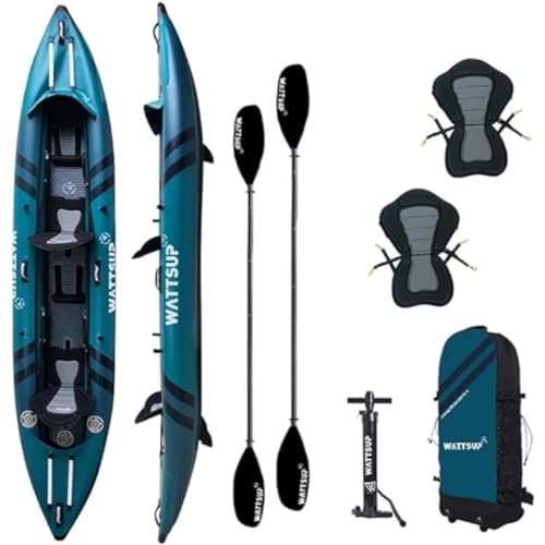 Kayak Gonfiabile Wattsup COD 2 posti   410 x 85 cm (13'4" x 33")   PVC laminato   Dropstitch   Confezione completa   Max 220 kg : Amazon.it: Sport e tempo libero
