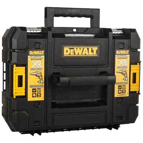 DEWALT Avvitatore per cartongesso in valigetta TSTAK, senza batterie e caricabatterie, DCF620NT XJ : Fai da te