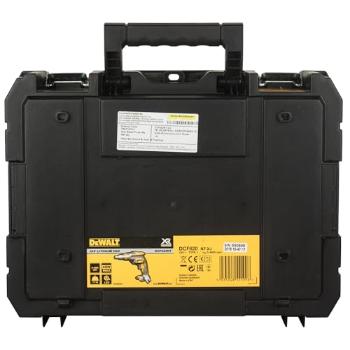 DEWALT Avvitatore per cartongesso in valigetta TSTAK, senza batterie e caricabatterie, DCF620NT XJ : Fai da te