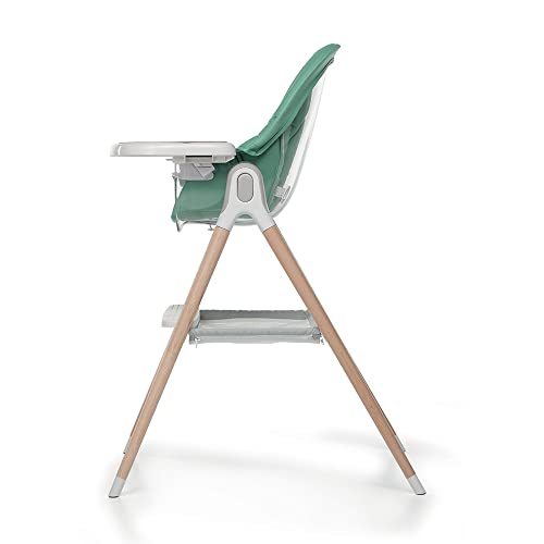 Foppapedretti Seggiolone e Baby Sedia Bonito, bambini da 6 mesi a 3 anni (fino a 15 Kg), Imbottitura Removibile e Lavabile, Seduta Ergonomica e Reclinabile, Doppio Vassoio Regolabile, Verde : Prima infanzia