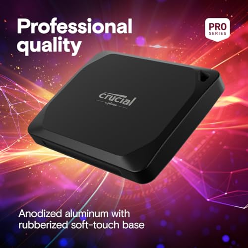 Crucial X10 Pro da 2TB SSD Esterno Portatile, Fino a 2100MB/s in Lettura e 2000MB/s in Scrittura, Hard disk esterno SSD, USB C 3.2, PC e Mac, Resistenza ad Acqua e polvere   CT2000X10PROSSD902 : Informatica