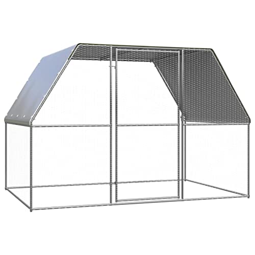 vidaXL Pollaio da Esterno 2x4x2 m in Acciaio Zincato : Amazon.it: Commercio, Industria e Scienza