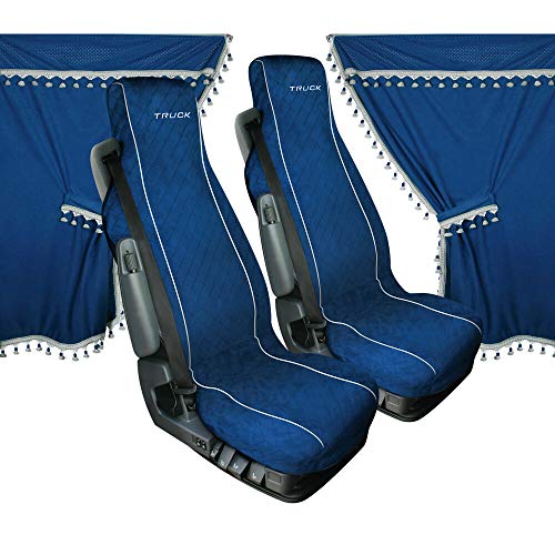 Lampa 98642 Melissa, Set Tende e coprisedili in Microfibra per Camion   Blu : Auto e Moto
